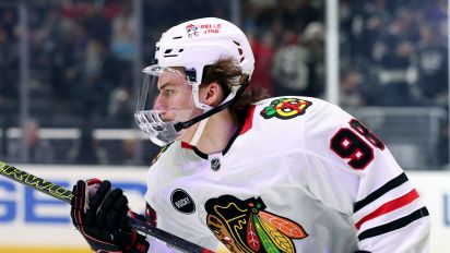 Getty Images - LOS ANGELES, CALIFORNIA - APRIL 18: Connor Bedard #98 of the Chicago Blackhawks skates during a 5-4 Los Angeles Kings win in overtime at Crypto.com Arena on April 18, 2024 in Los Angeles, California. (Photo by Harry How/Getty Images)