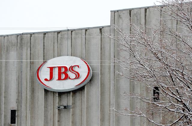 GREELEY, COLORADO - APRIL 16: The Greeley JBS meat packing plant sits idle on April 16, 2020 in Greeley, Colorado. The meat packing facility has voluntarily closed until April 24 in order to test employees for the coronavirus (COVID-19) virus. As more workers test positive for the coronavirus throughout the U.S, plants in Colorado, South Dakota, and Iowa have temporarily halted production.  (Photo by Matthew Stockman/Getty Images)