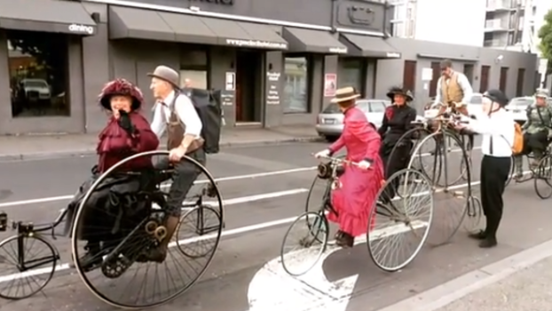 tandem penny farthing