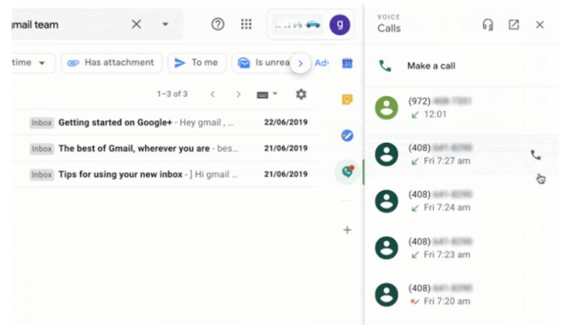 Google Voice in Gmail