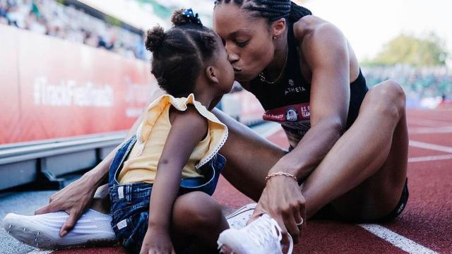 Allyson Felix's journey from childbirth to the Olympics