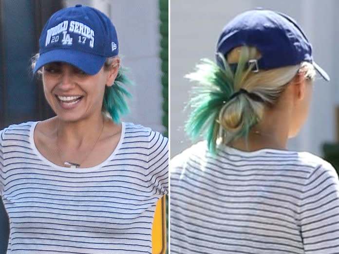 Mila Kunis Is Completely Unrecognizable With Blonde And Blue Hair
