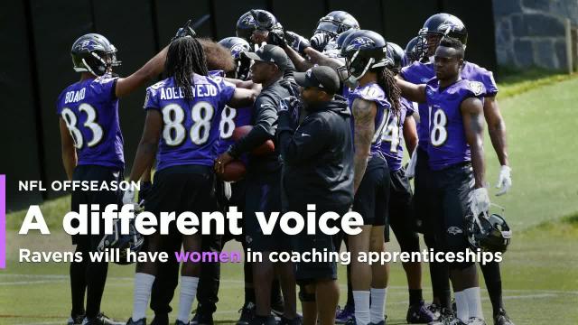 Ravens to have three women in apprenticeships this summer