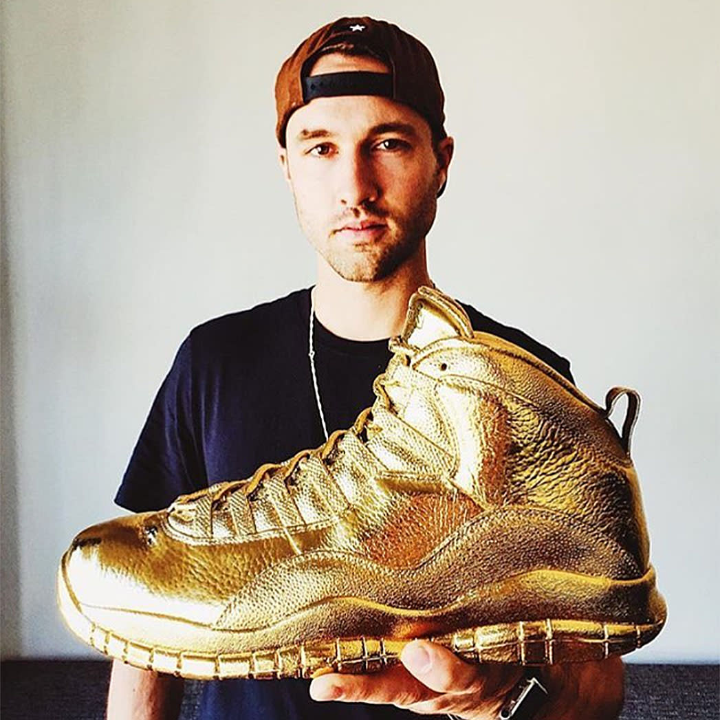 Solid-Gold Air Jordans