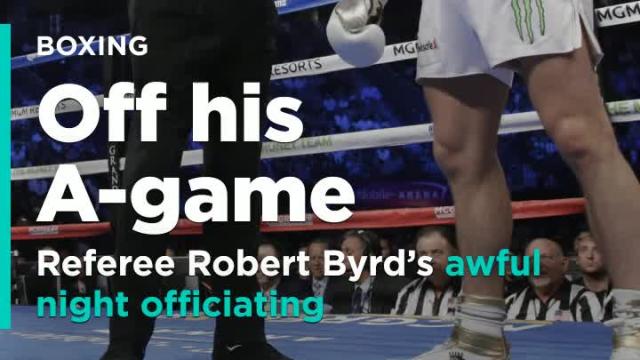 Mayweather-McGregor: Referee Robert Byrd's awful night officiating