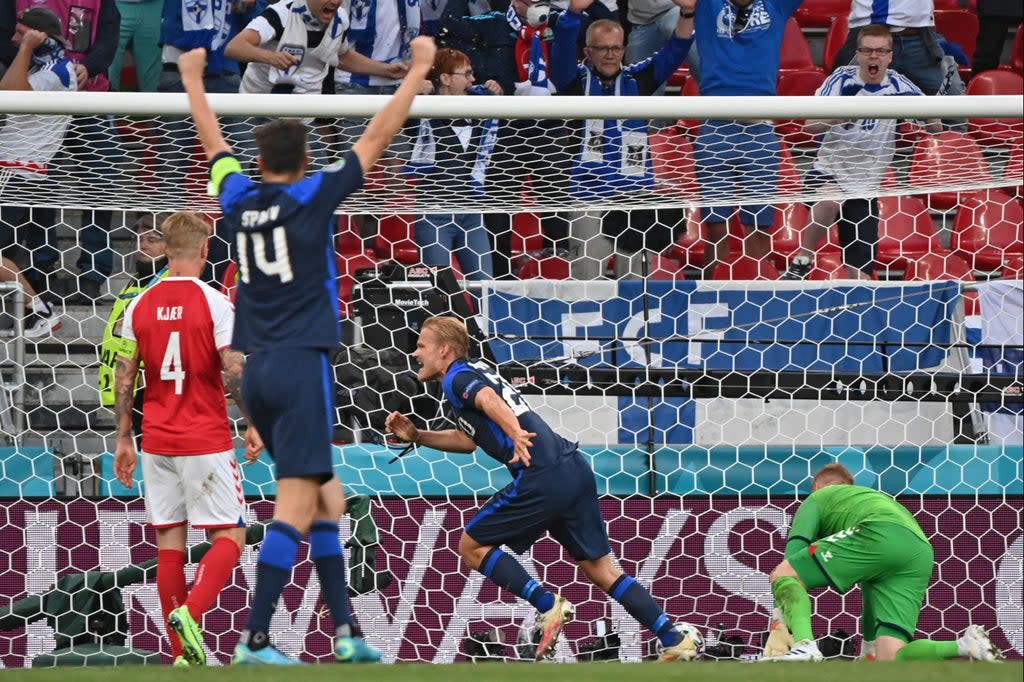 Denmark 0-1 Finland: Joel Pohjanpalo header earns historic ...