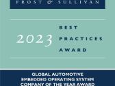 BlackBerry Named Frost & Sullivan Company of the Year in the Global Automotive Embedded OS Industry