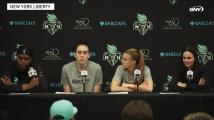 Sabrina Ionescu on chemistry with Breanna Stewart, Jonquel Jones compares Fever and Storm