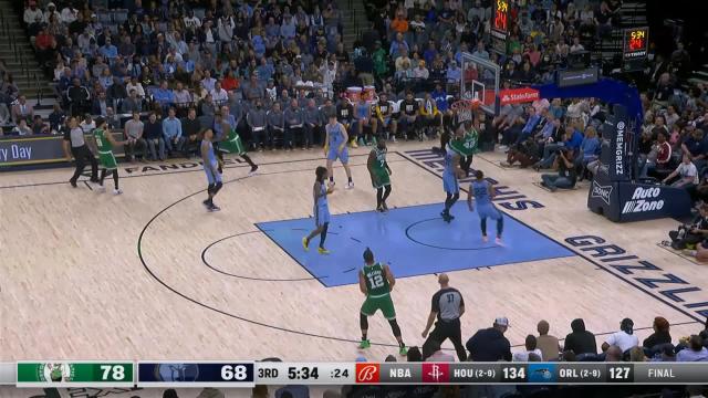 Al Horford with an alley oop vs the Memphis Grizzlies