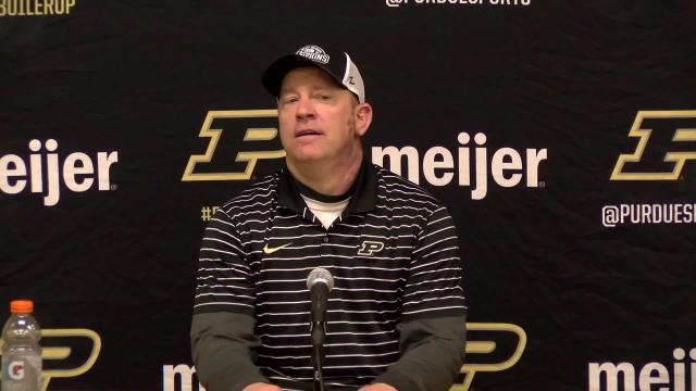 VIDEO: Purdue 30, Indiana 16: Jeff Brohm reaction