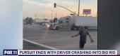 Scene of California car chase (Fox 11)