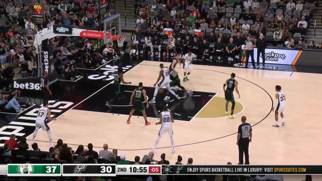 Malcolm Brogdon with a 2-pointer vs the San Antonio Spurs