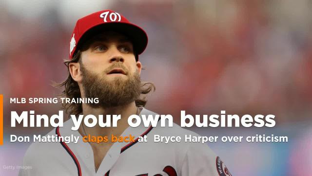 Don Mattingly tells Bryce Harper to mind his own business