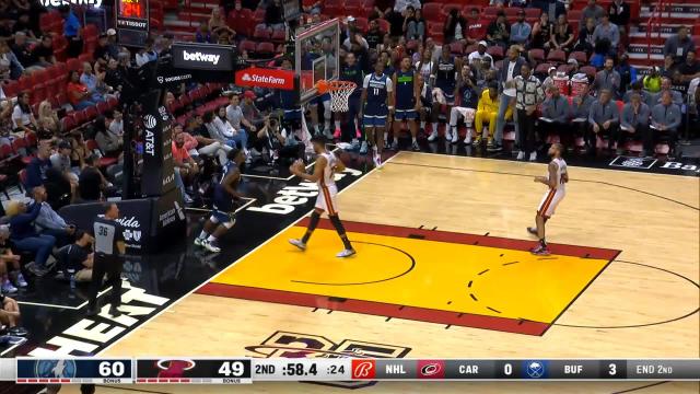 Anthony Edwards with a dunk vs the Miami Heat