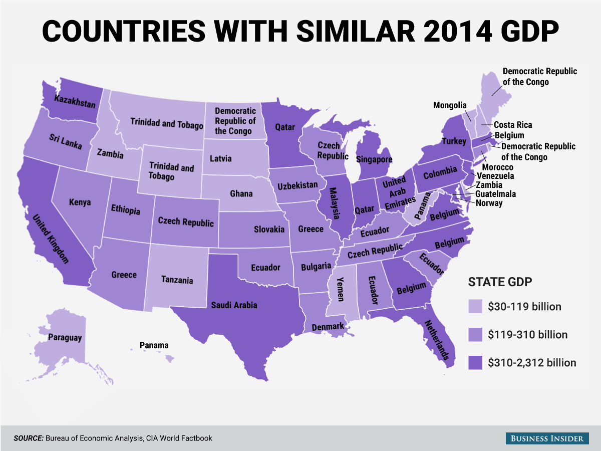 Карта ВВП по Штатам США. Карта США ВВП штат. Экономические развитые штаты США. ВВП В Штатах Америки на карте. State economy