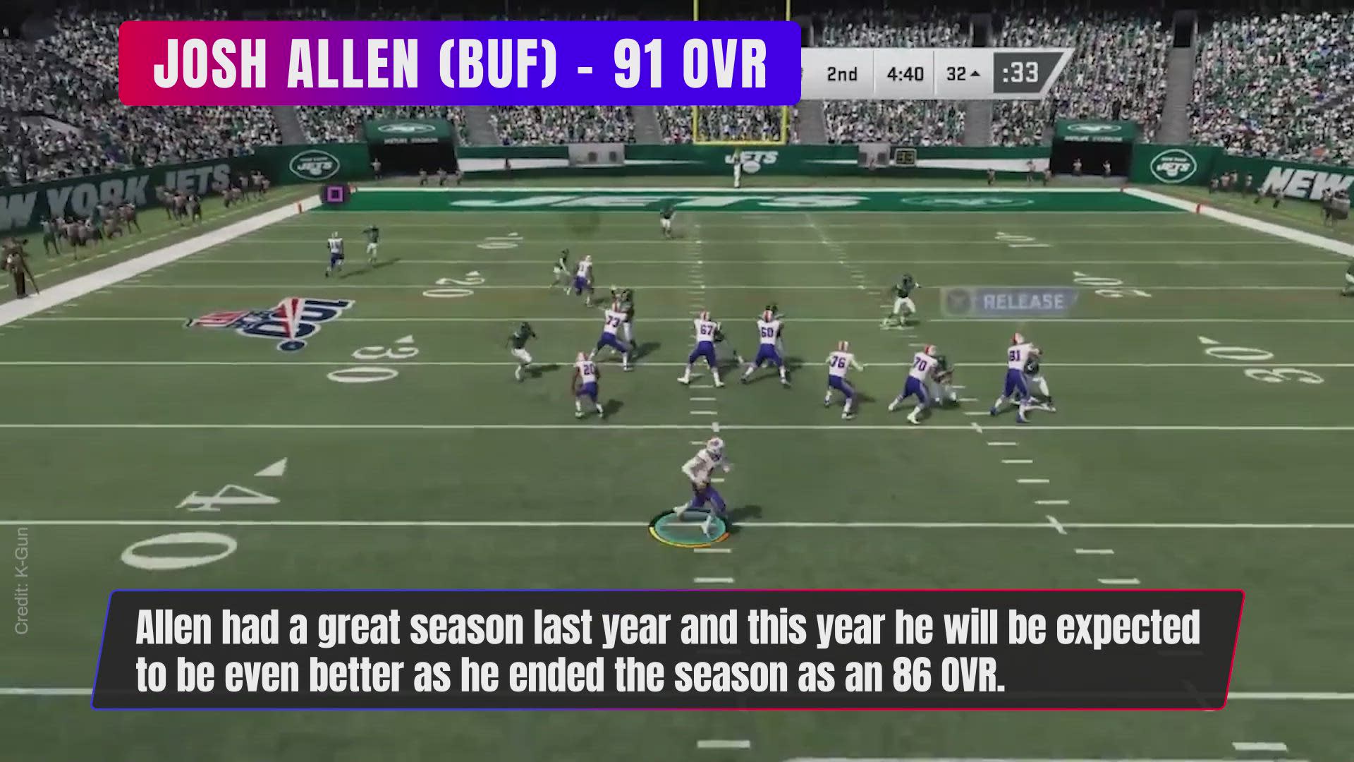 theScore - Tom Brady tops the QBs in this year's MADDEN