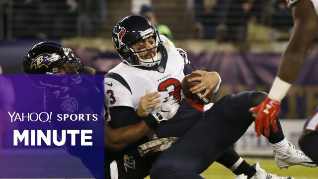 Terrell Suggs dominates as Ravens beat Texans, 23-16