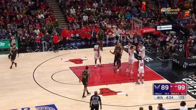 Terry Rozier with an and one vs the Chicago Bulls