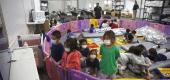 Young unaccompanied migrant at a detention center in Donna, Texas, March 30. (AP)