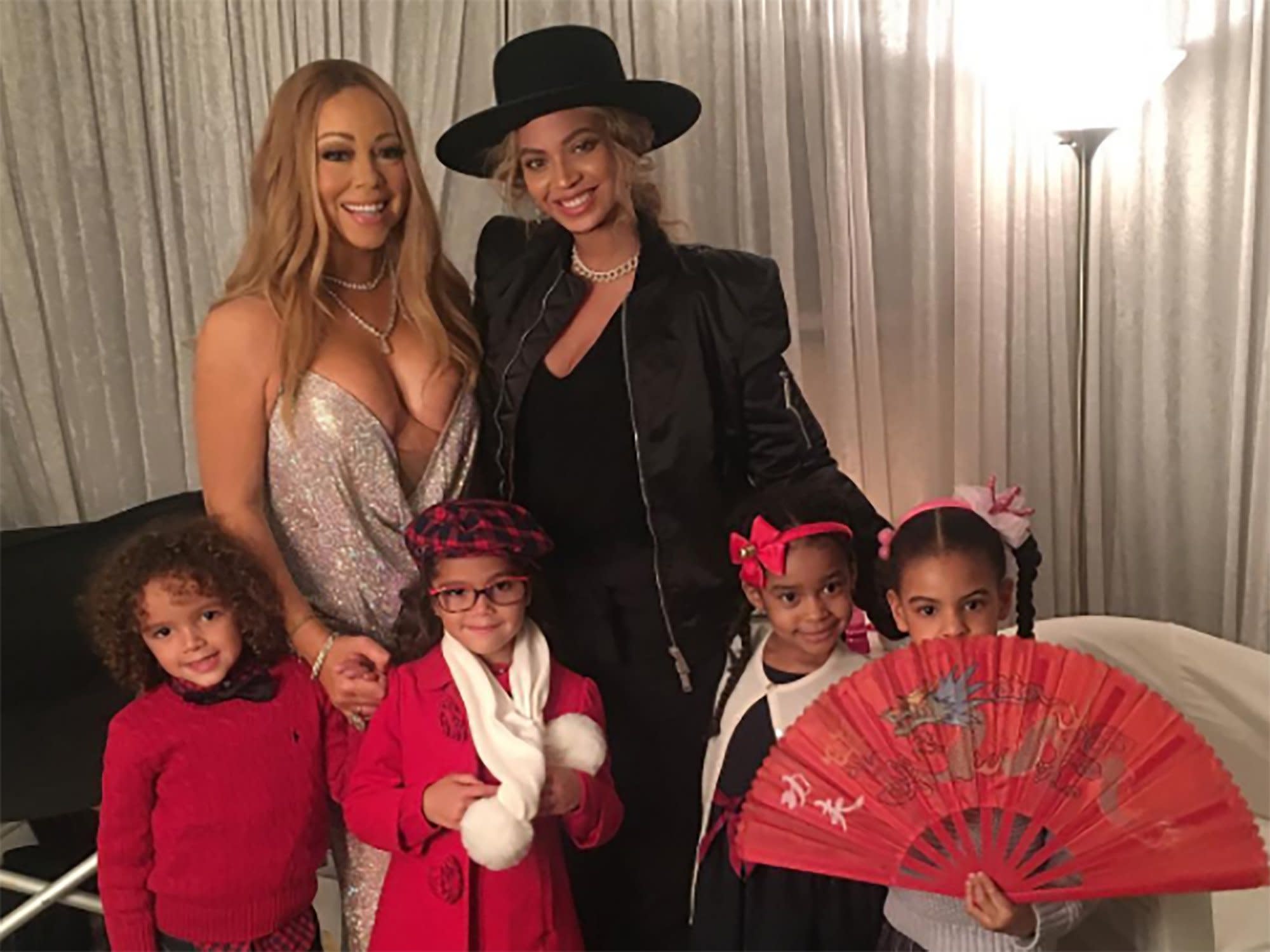 Beyoncé and Mariah Carey’s Family Photo With Their Kids Is All the