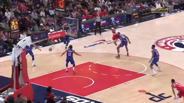 Bradley Beal with an and one vs the New York Knicks