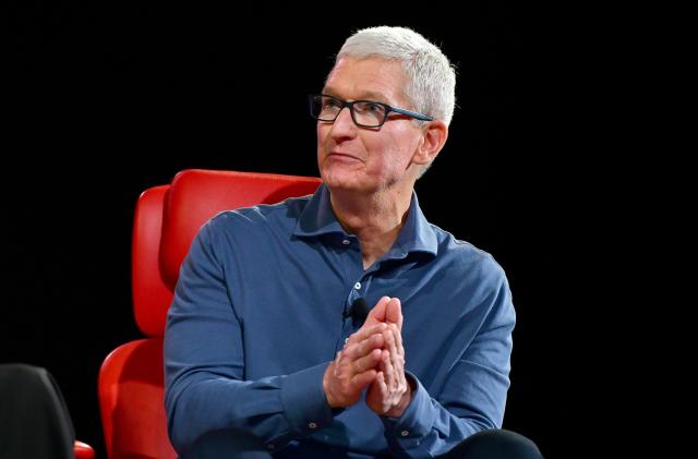 BEVERLY HILLS, CALIFORNIA - SEPTEMBER 07: Chief Executive Officer of Apple Tim Cook speaks onstage during Vox Media's 2022 Code Conference - Day 2 on September 07, 2022 in Beverly Hills, California. (Photo by Jerod Harris/Getty Images for Vox Media)