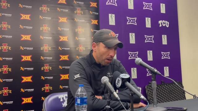 A couple minutes with Matt Campbell after the crash at fourth-ranked TCU