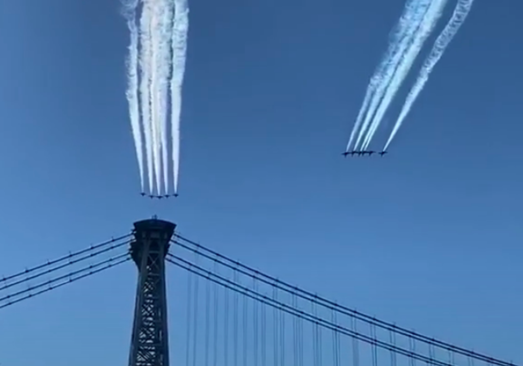 Fighter Jets Fly Over New York City in Tribute to Key Workers [Video]