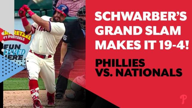 KYLE SCHWARBER GRAND SLAM FOR THE PHILLIES 19TH RUN!