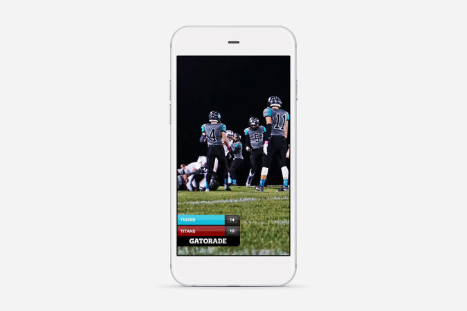 Snapchat brings live score filters to high school football
