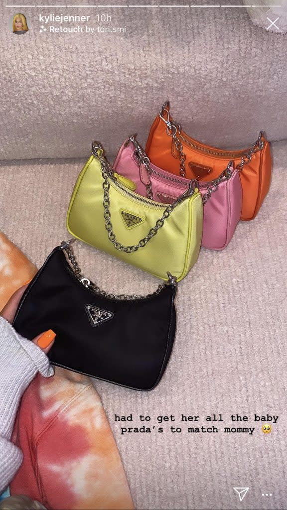 neon pink prada bag