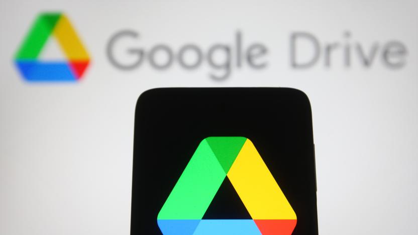 UKRAINE - 2021/10/06: In this photo illustration a Google Drive logo is seen on a smartphone and a pc screen. (Photo Illustration by Pavlo Gonchar/SOPA Images/LightRocket via Getty Images)