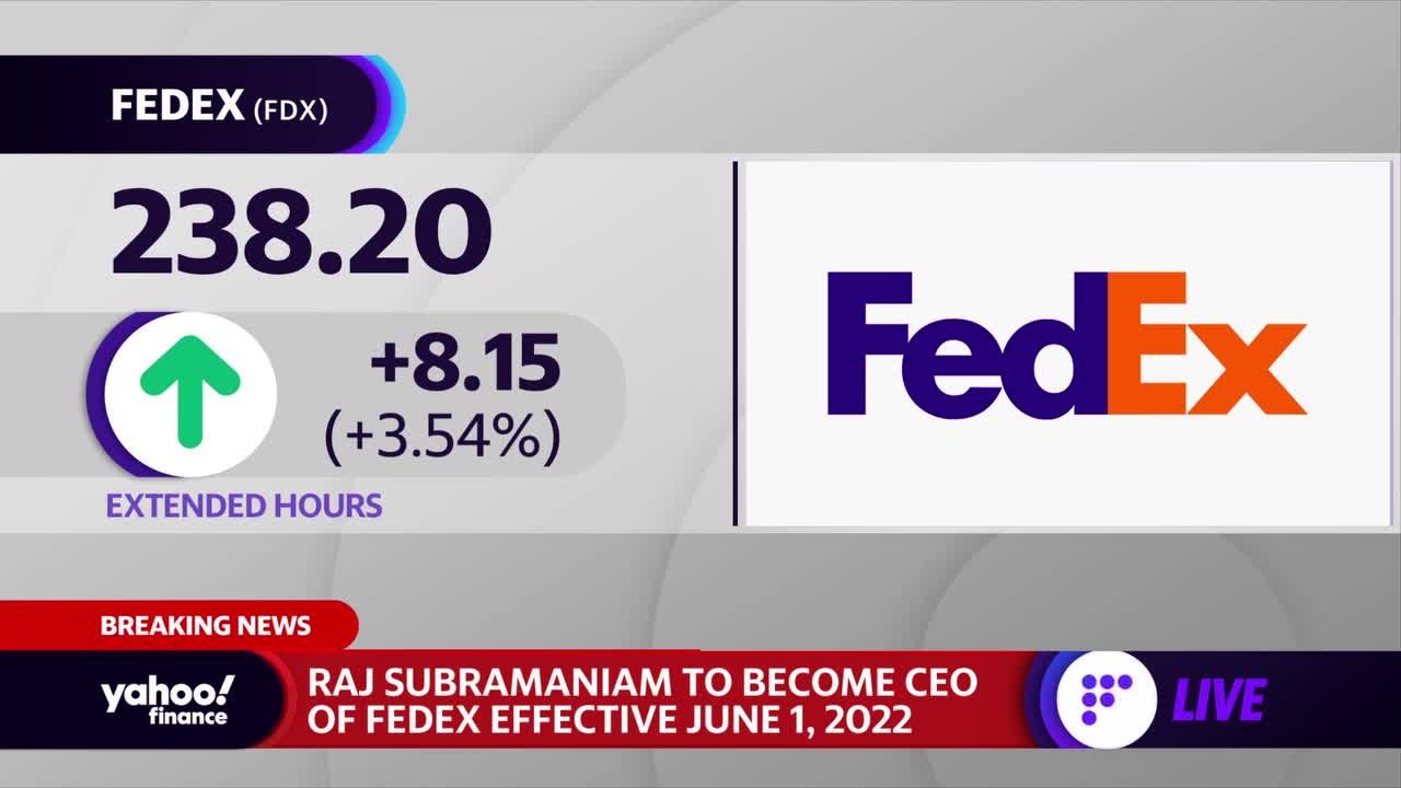 FedEx names Raj Subramaniam as CEO, replacing founder Fred Smith