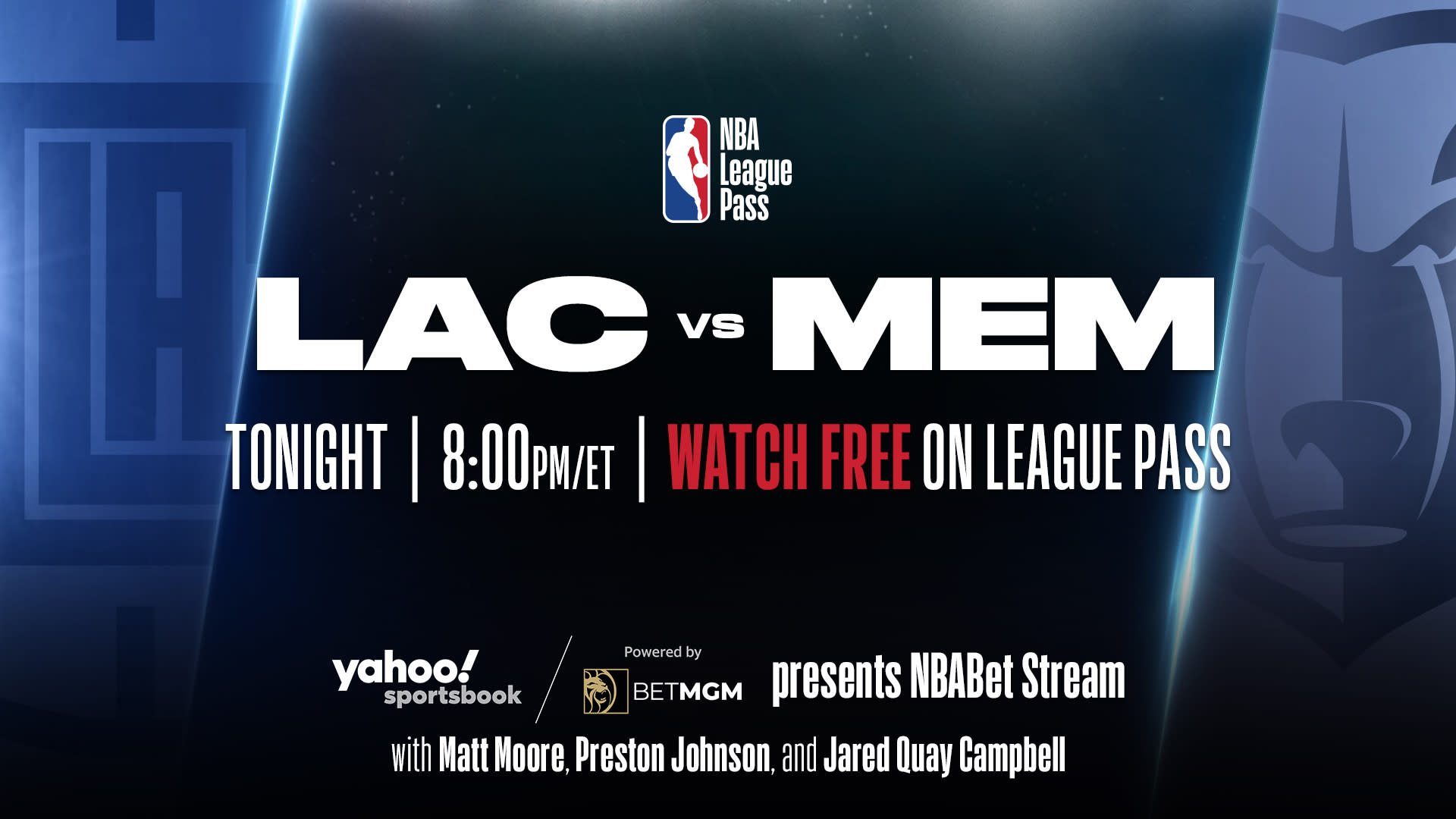 NBABet Stream LAC vs MEM