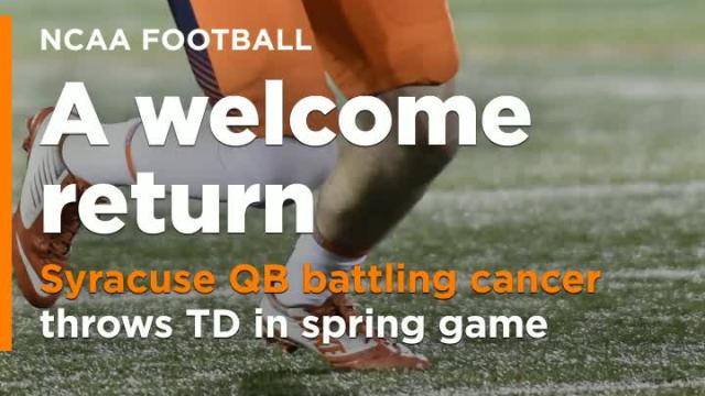 Syracuse QB Rex Culpepper, battling cancer, throws TD in spring game (Video)