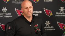 Arizona Cardinals General Manager Monti Ossenfort speaks to media before April 25 NFL draft