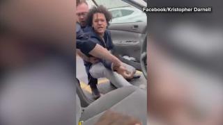 Viral video shows students being dragged out of car by police