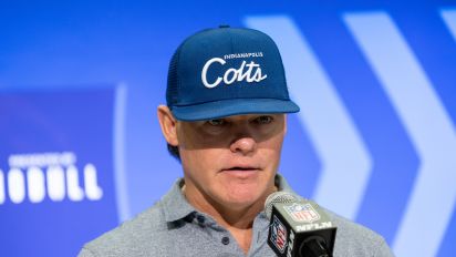 Getty Images - INDIANAPOLIS, INDIANA - FEBRUARY 28: General Manager Chris Ballard of the Indianapolis Colts speaks to the media during the NFL Combine at the Indiana Convention Center on February 28, 2024 in Indianapolis, Indiana.  (Photo by Kara Durrette/Getty Images)