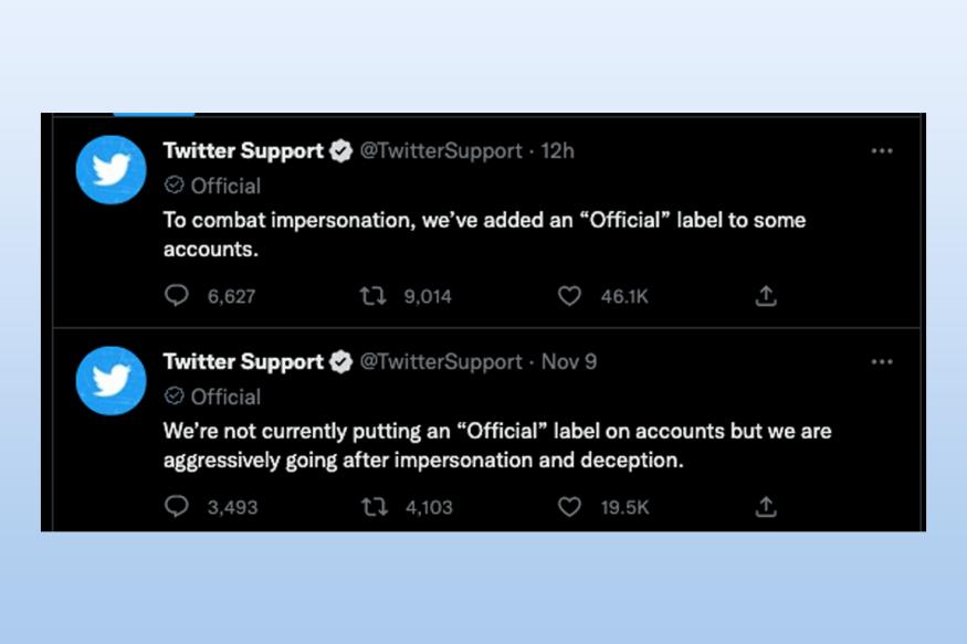 Twitter is scrambling to deal with impersonators after its rollout of the new Twitter Blue.