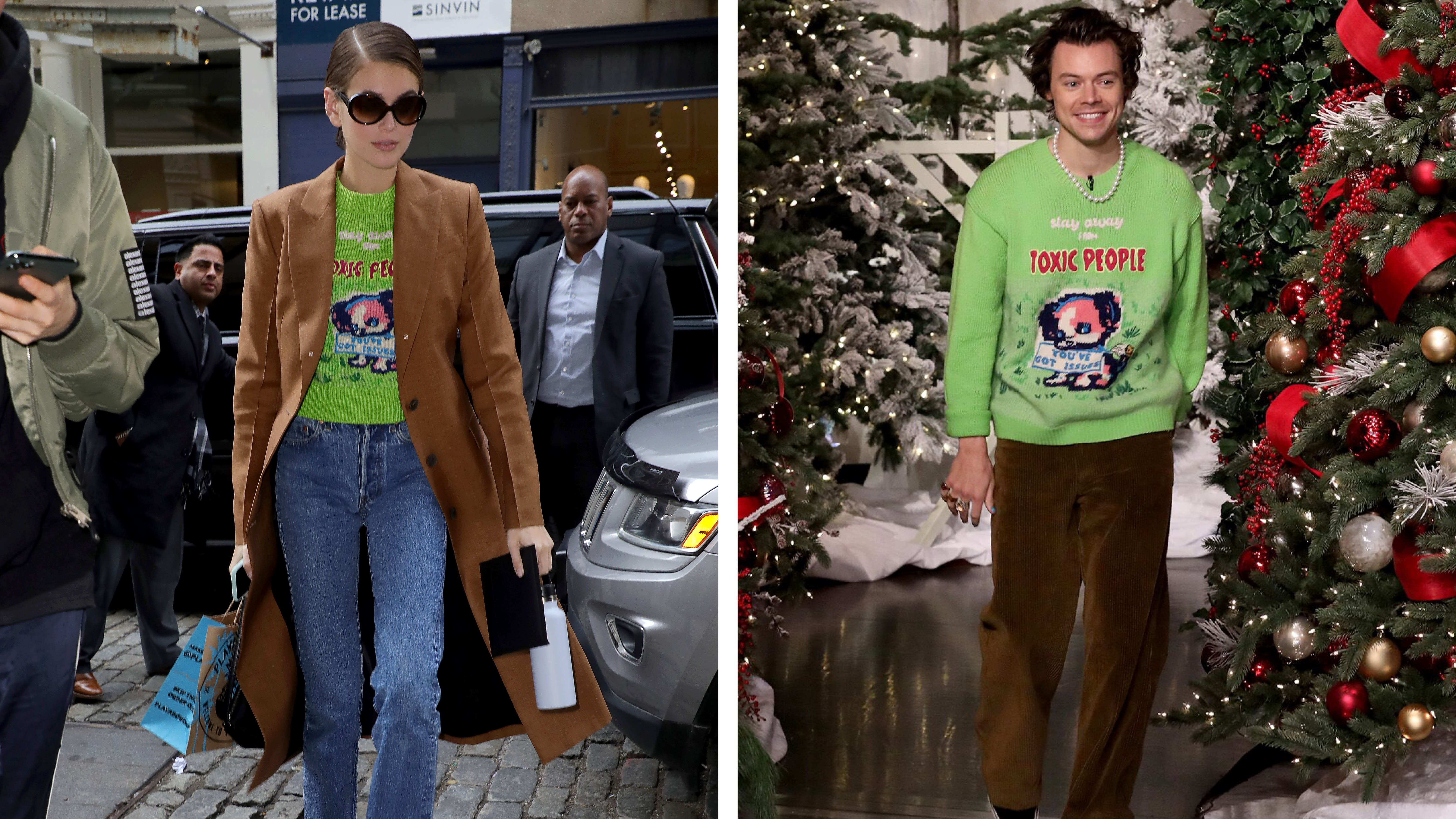 Kaia Gerber And Harry Styles Wore The Exact Same Sweater