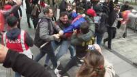 Istanbul police detain dozens of people who tried to reach the city's main square on Labour Day