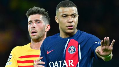 Getty Images - PARIS, FRANCE - APRIL 10:  Kylian Mbappé of PSG react  in action during the UEFA Champions League quarter-final first leg match between Paris Saint-Germain and FC Barcelona at Parc des Princes on April 10, 2024 in Paris, France.(Photo by Christian Liewig - Corbis/Corbis via Getty Images)