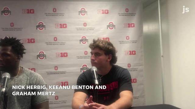 Wisconsin football captains meet with the media following loss to Ohio State