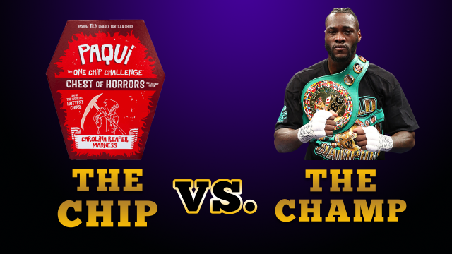 The Chip vs. The Champ: Deontay Wilder takes the #OneChipChallenge