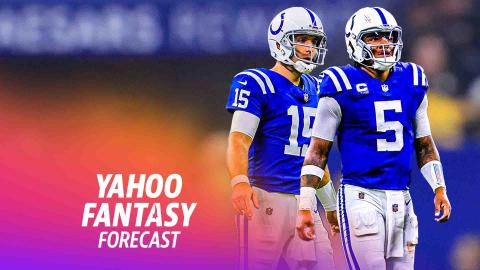 Who’s better for the Colts’ WRs: Anthony Richardson or Joe Flacco? | Yahoo Fantasy Forecast