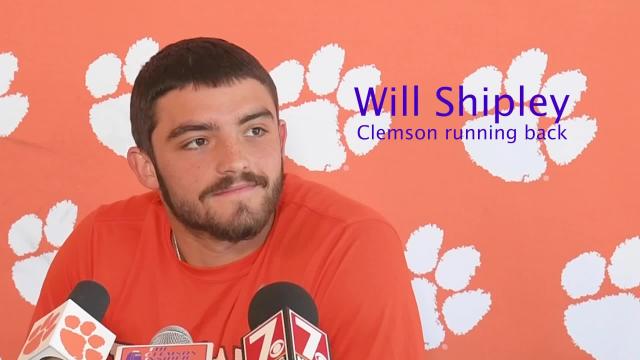 Clemson football running back Will Shipley talks about coming from a family of NC State graduates