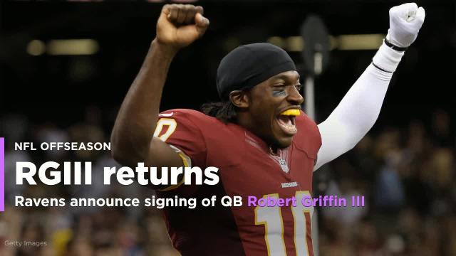 Ravens announce signing of QB Robert Griffin III