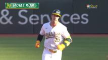 Rooker crushes two-run homer to put A's on top of Astros