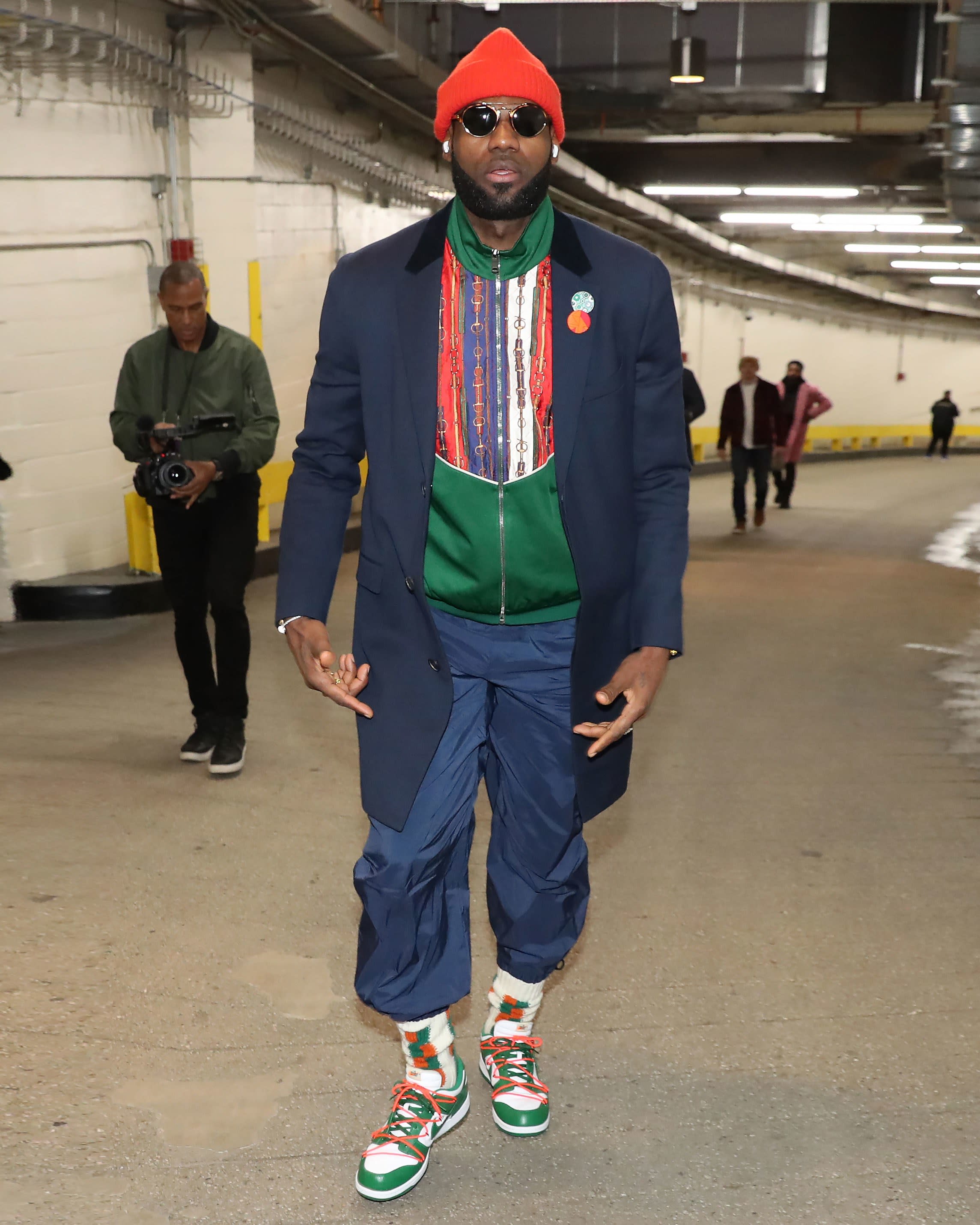 It Is Cold, and LeBron James Is Really Dressin'