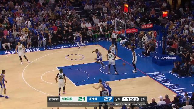 Paul Reed with a dunk vs the Boston Celtics